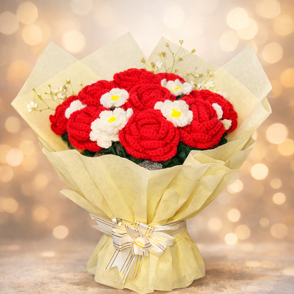 handmade rose bouquet